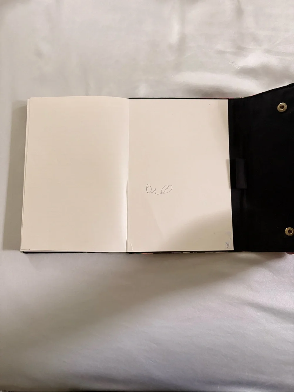 Floral Print Pink Felt Journal